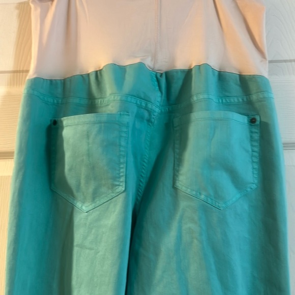 LIZ LANGE MATERNITY FULL PANEL JEANS: BLUE: NEW WITHOUT TAGS: SIZE 16 - Picture 4 of 5